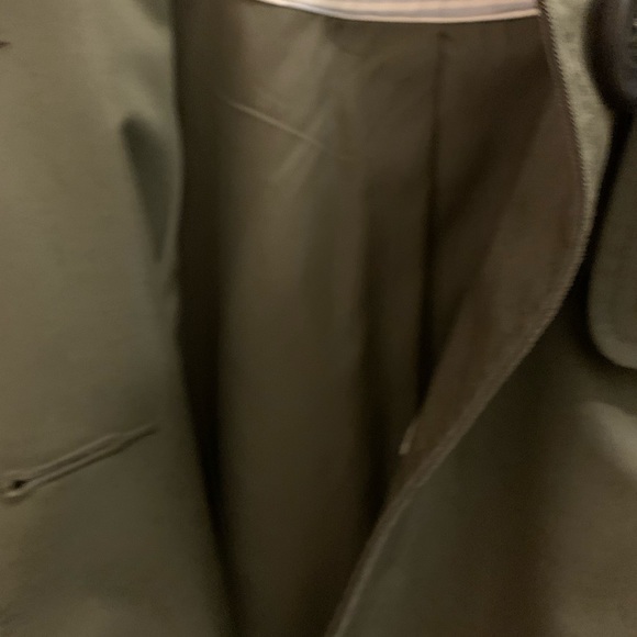 Classic Olive Green Trench Coat by LL Bean - Picture 7 of 7